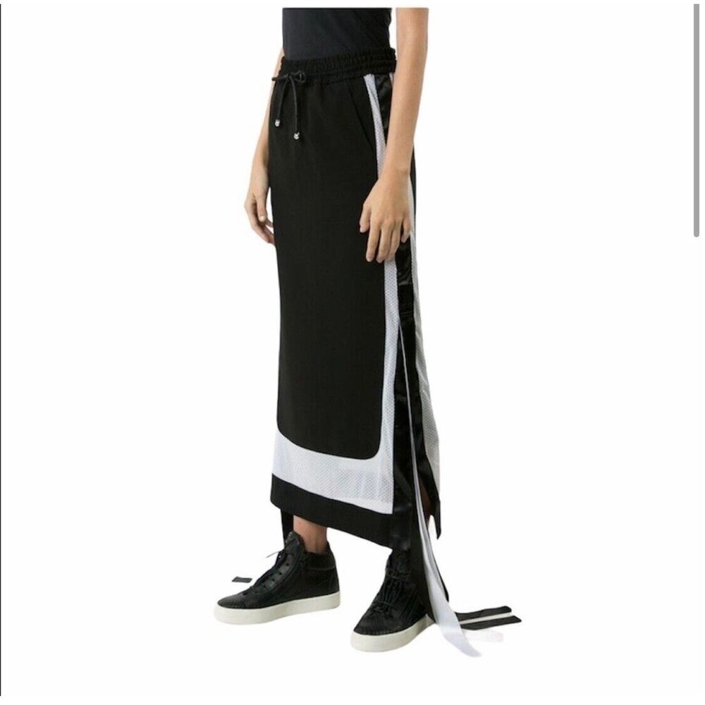 Nicopanda Maxi Skirt Womens Size Small Rare Black & White Sporty Streetwear - Picture 2 of 9
